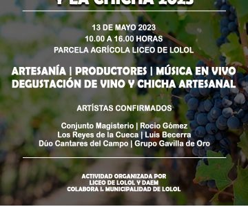 Fiesta del Vino Artesanal y la Chicha Año 2023